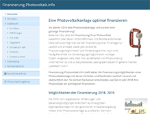 Tablet Screenshot of finanzierung-photovoltaik.info